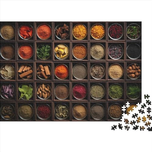 Colourful Spices Puzzle 1000 Teile Erwachsener, Puzzle 1000 Teile, Bwechslungsreiche Puzzle Erwachsene, Spielzeug Geschenk, Familiendekorationen 1000pcs (75x50cm)