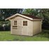 WEKA Gartenhaus »Premium«, BxT: 380 x 370 cm (Aufstellmaße), Satteldach - beige