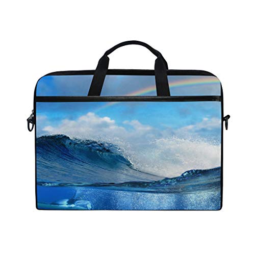 LUNLUMO Water and Rainbow 15 Zoll Laptop und Tablet Tasche Durable Tablet Sleeve for Business/College/Women/Men