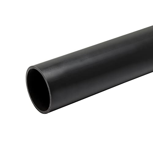 POWERHAUS24 PVC Rohrleitung 10x Länge 1 m, Aussen Ø 50 mm, zum Verkleben, PN10 nach EN1633, EN1452, ohne Weichmacher