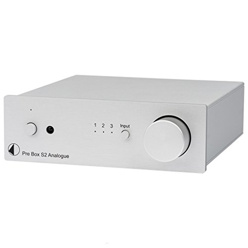 Pro-Ject Pre Box S2 Analogue, Audiophiler Stereo Vorverstärker (Silber)