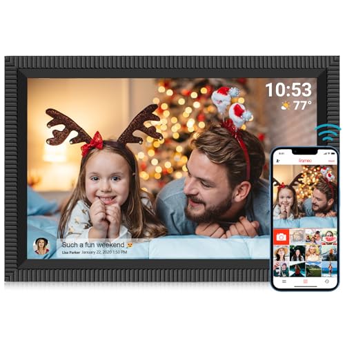 YENOCK Digital Photo Frame, Digital Picture Frame, 1280x800 IPS LCD Screen, Built in Memory Auto-Rotat (10'' 4.0)
