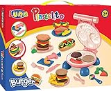 Diakakis Luna Kinder Knetset Burger Fast Food 10 Knetstangen Soft Knete Presse Werkzeug