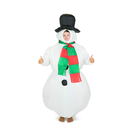 Aufblasbares Ganzkörper-Schneemann-Kostüm für Kinder