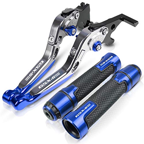 Motorrad Roller Lenker Griffe Für Suzuki GSXS1000 GSX-S1000 / F/ABS GSX S GSX-S 2015 2017 2017 2018 2019 Motorradgriffgriff Griffe Handbar Endbremse Kupplungshebel (Farbe : QYGX888 12)