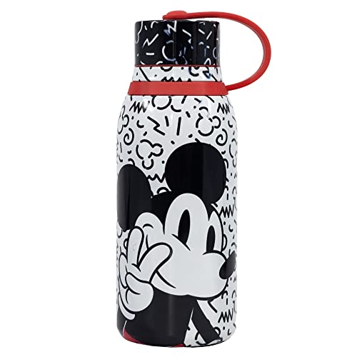 Mickey Mouse Thermo-Wasserflasche aus Edelstahl, 330 ml, mit Schlaufe