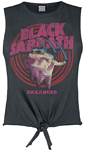 Black Sabbath Amplified Collection - Paranoid Frauen Top Charcoal S