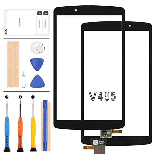 LADYSON Touchscreen-Ersatzteil-Set für LG G Pad F 8.0 V495 V496, für LG G Pad F 8.0 V495 V496, mit gratis Werkzeug