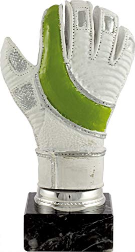 PALLART 7419 Trophäe Sport mit Design Handschuh und 25 cm, weiß, Einheitsgröße