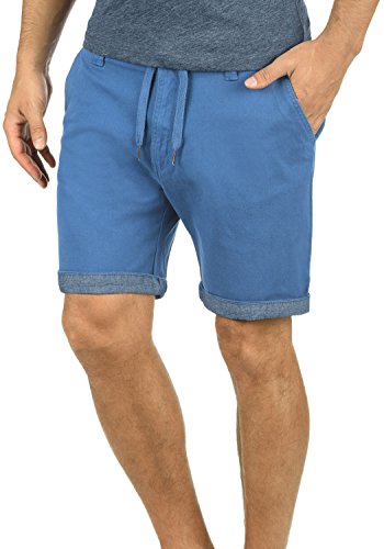 !Solid Lagoa Herren Chino Shorts Bermuda Kurze Hose Mit Kordel Aus Stretch-Material Regular Fit, Größe:L, Farbe:Federal Blue (1414)