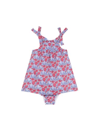 Gocco Baby-Mädchen Vestido de Tirantes Estampado Liberty Kleid, Erdbeer, 98