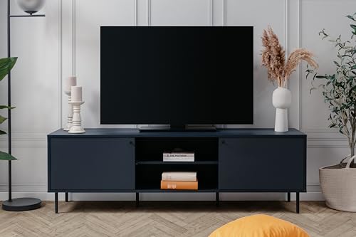 Finori TV-Board, Spanplatte, Navy blau, Maß: B x H x T ca.: 160 x 50 x 40 cm