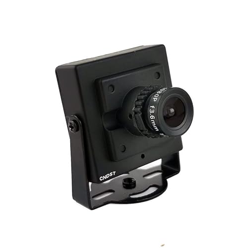 CNDST HD 5MPP Low Lux Starlight 4-in-1 TVI/CVI/AHD/960H CVBS CCTV Mini Spy Pinhole Sicherheitskamera, für 5MP 4-in-1 TVI/AHD/CVI/CVBS/960H DVR, f3 0,6 mm Objektiv, DC 12 V 1 A