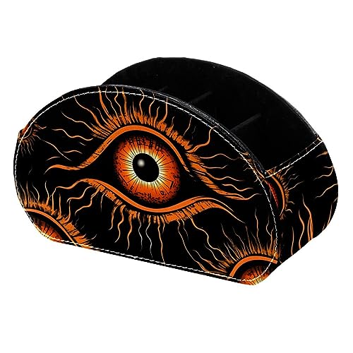 LLNSUPPLY Stifthalter mit großem Fassungsvermögen, Halloween-Augapfel-Motiv, niedliches Federmäppchen, Büro, Uni, Schule, große Speicherkapazität, Tasche, Beutel, Organizer, Box