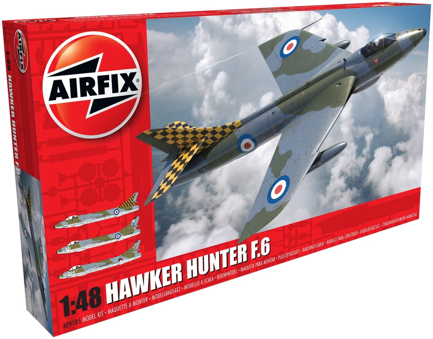 Airfix A09185 1/48 Hawker Hunter F6 Modellbausatz, Modellbauzubehör, Mehrfarbig, 1: 48 Scale