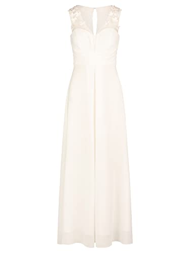ApartFashion Damen Hochzeitskleid Kleid, Creme, 34 EU