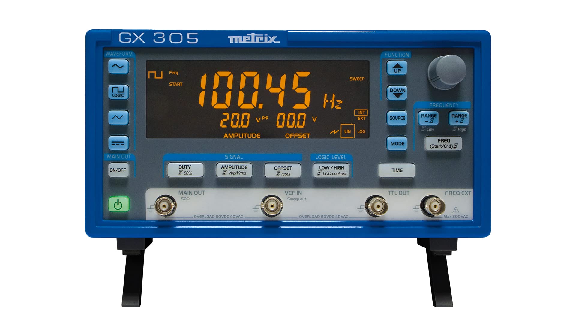 Metrix GX 305 Funktionsgenerator netzbetrieben 0.001Hz - 5MHz Dreieck, Rechteck, Sinus