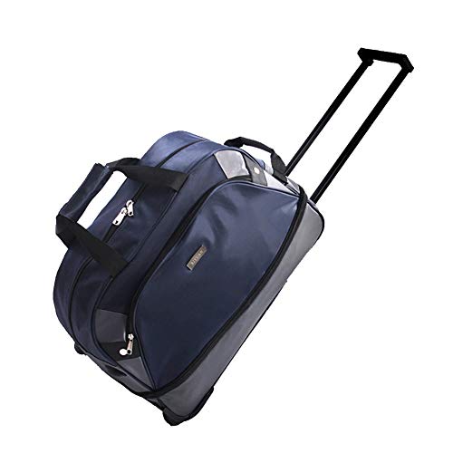 WolFum ZHANGQIANG Reisetaschen, Handgepäck mit Rollen, Trolley, Wochenend-Geldbörse (Farbe: Rot, Größe: 60 x 30 x 38 cm), doppelter Komfort