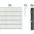 GAH ALBERTS Doppelstab-Gittermatten-Grundset »Doppelstab-Matte«, BxH: 1000 x 80 cm, Stahl, grün - gruen