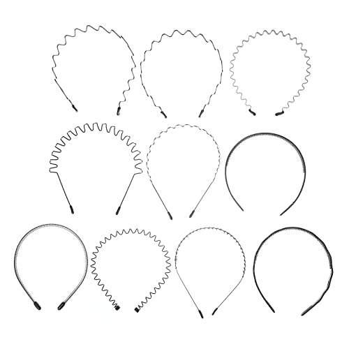 10 Stück Stirnband for Männer Sortiment Haarband Frühling gewelltes Haarband Bekleidungsversorgung