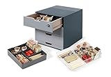 Durable Coffee Point Box Aufbewahrungsbox für Kaffee/Tee, Cateringbox, Kaffeestation/Büroküche, anthrazit, 338558