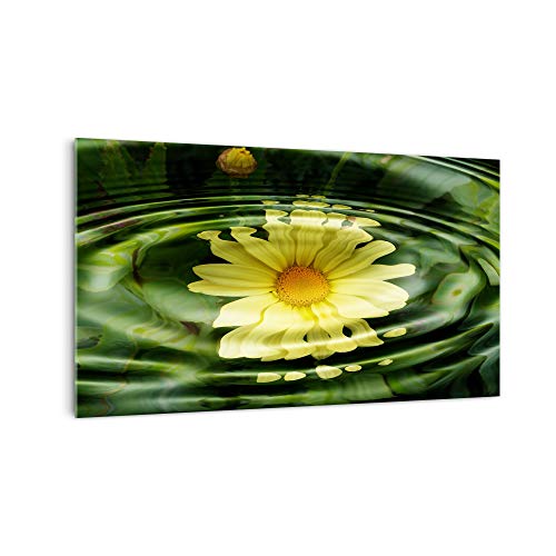 DekoGlas Küchenrückwand 'Blume unter Wasser' in div. Größen, Glas-Rückwand, Wandpaneele, Spritzschutz & Fliesenspiegel