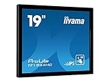 iiyama ProLite TF1934MC-B7X 48cm 19" IPS LED-Monitor Full HD Open Frame 10 Punkt Multitouch kapazitiv VGA HDMI DP 7H IP65 Touch-durch-Glas Anti-Fingerprint schwarz