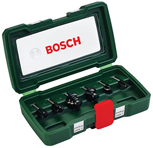 Bosch Accessories 2607019462 6-tlg. HM-Fräserset 1/4 Schaft Schaft-Ø 1/4 (6.3 mm)