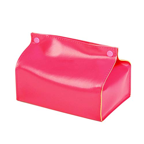 ZXGQF Tissue Box Soft Pu Papierhandtuchhalter Für Zuhause BüroAuto Dekoration Tissue Box Halter, Wassermelone Rot