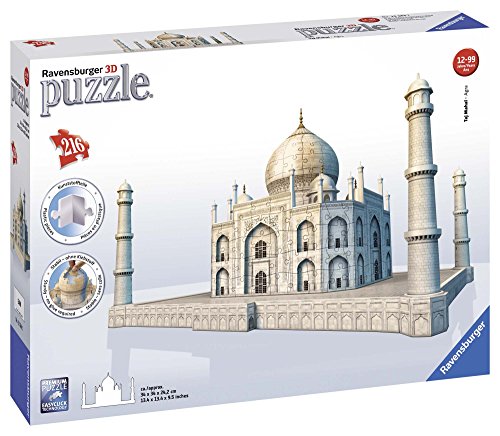 Ravensburger 12564 - Taj Mahal - 3D Puzzle Bauwerke, 216 Teile