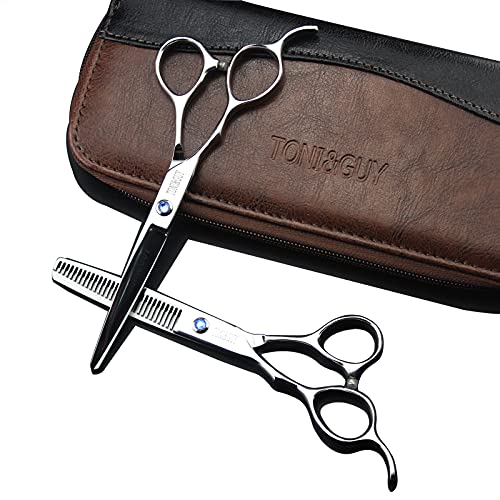 Linkshänder Haar Gerade Ausdünnung Schere Barber Salon Werkzeuge Professional Hair Schneiden Schere Haare Schere Friseur Schere Kit,6Inch