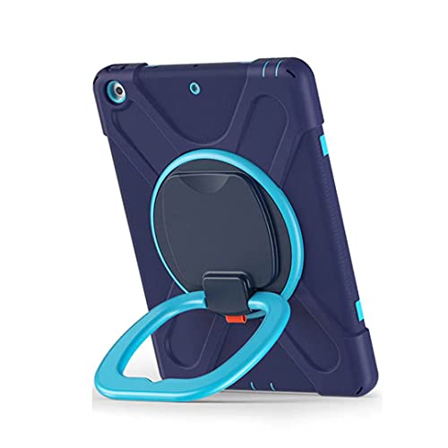 YGoal Hülle für iPad Pro 11 2021, Kinderfreundliche Hülle 360-Grad-Drehgriff Klappständerabdeckung Stoßfeste robuste Hülle für iPad Pro 11 2021 mit Schultergurt, Blau