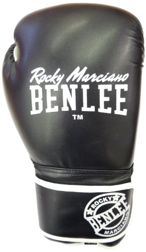 BENLEE Rocky Marciano Boxhandschuhe Pu Boxing Glove Quincy, Schwarz, 12