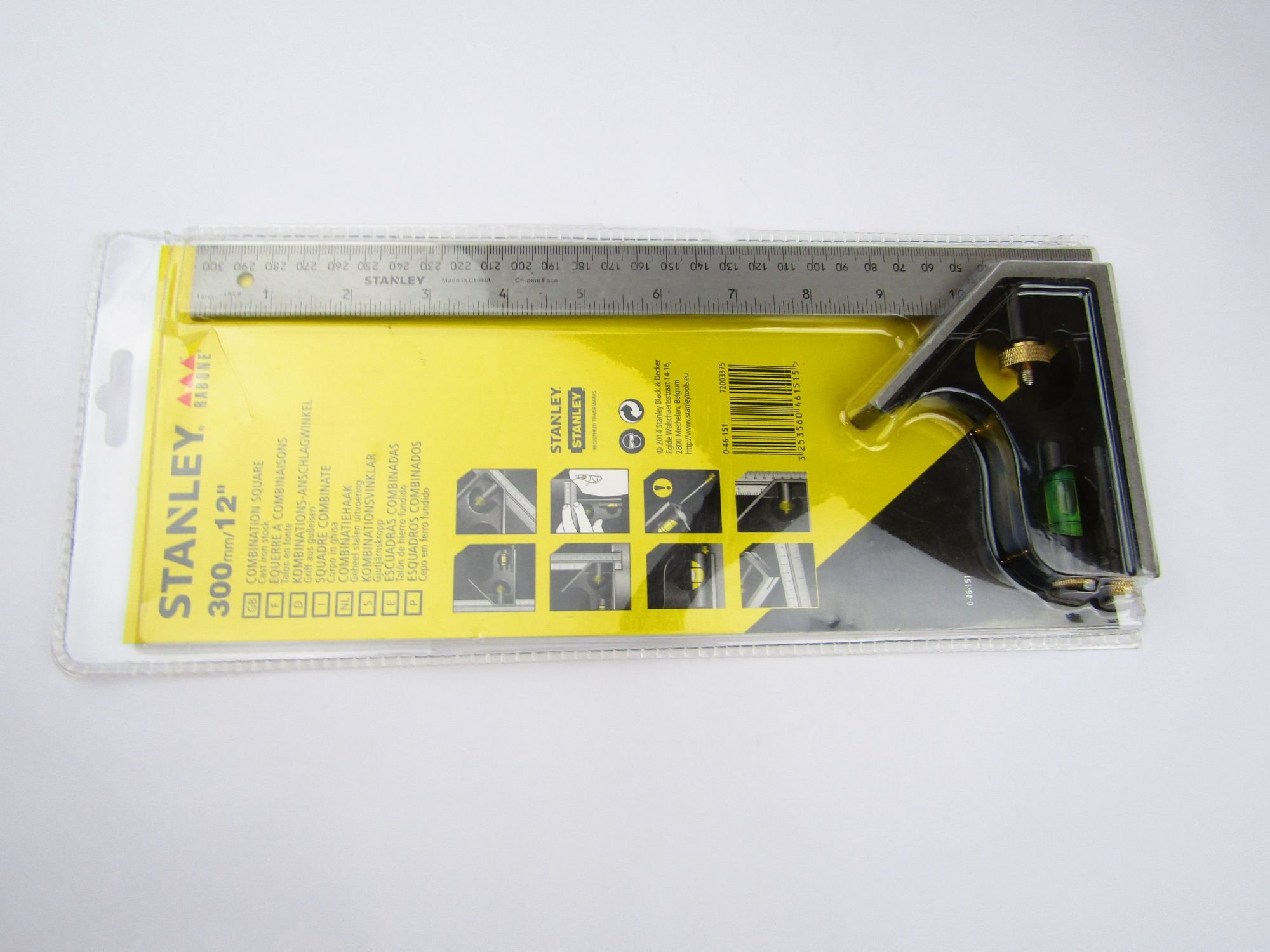 Stanley - 1912 Combination Square 300mm/12in 0-46-151 - STA046151