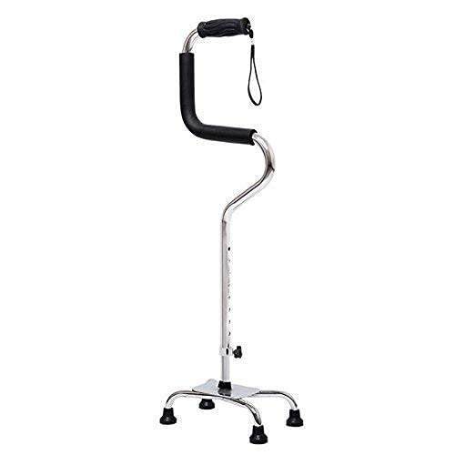 Verstellbarer Gehstock für ältere Menschen, medizinischer Gehstock, leichte Krücken auf Hilfs-Aluminiumlegierung, Mobilitätshilfe für Arthritis, ältere Menschen mit Behinderungen, Schwarz elegant