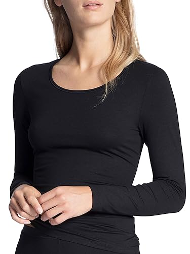 Calida Damen Natural Comfort Unterhemd, Schwarz (schwarz 992), 32 (Herstellergröße:XXS)
