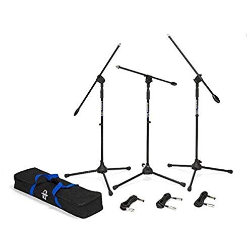 Samson BL3VP Pack mit 3 Füßen für Mikrofonständer / -Dreifuß-Ständer, Schwarz