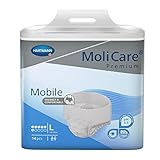MoliCare Premium Mobile 6 Tropfen (ehemals MoliCare Mobile), Karton (4x14 Stk.), DISKRETER VERSAND, Inkontinenz-Pants für Damen/Herren bei mittlerer bis starker Inkontinenz (L)