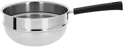 Cristel - ELEMENT BAIN-MARIE 20 CM MUTINE FIXE - POIGNEE BAKELITE NOIRE - Cristel - EBM20MN