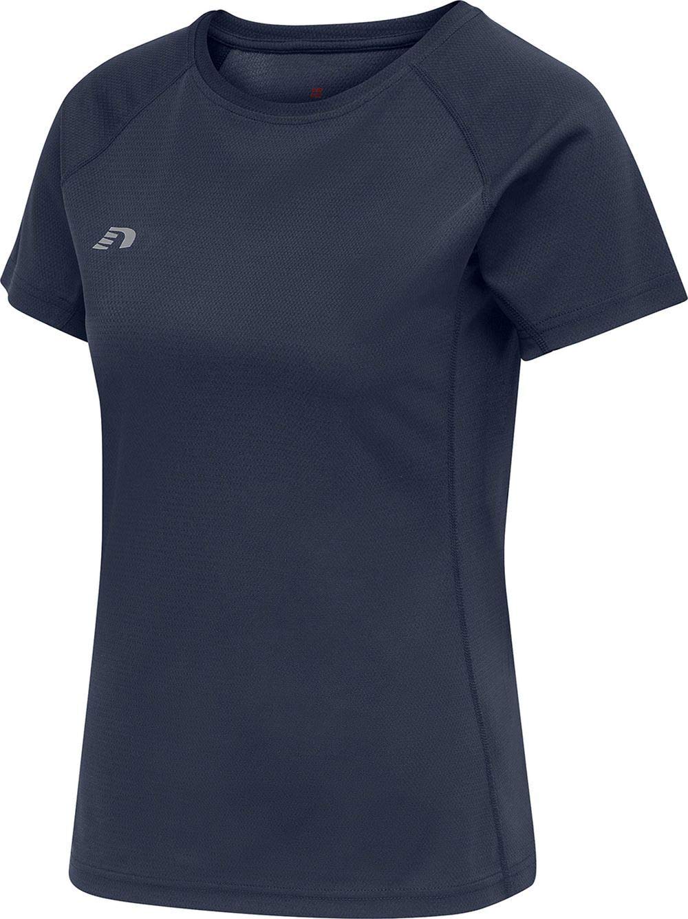 Newline Women's Women CORE Running T-Shirt S/S, Schwarze IRIS, L