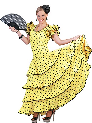 Flamenco Kleid zum Samba Kostüm für Damen Gr. 32 34
