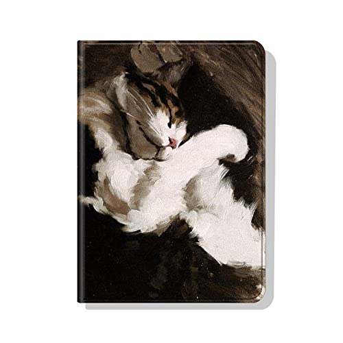 NagpintS E-Book-Schutzhülle Origami-Hülle für Kindle Oasis (9. bis 10. Generation, 2017-2019 Release) – Slim Fit Cover mit Auto Wake Sleep Sleep/Wake-Funktion – schlafende Katze