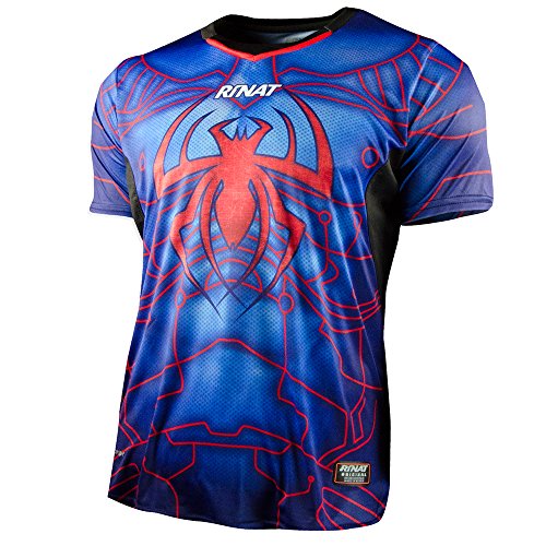Rinat Erwachsene ARACNIK T-Shirt Fußball-Torwart-Trikot, Blau/Rot, S