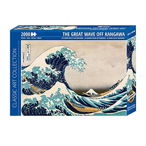 Close Up Great Wave Off Kanagawa Puzzle 2000 Teile, Katsushika Hokusai (96,6cm x 68,8cm)