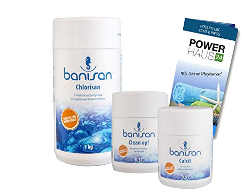 Banisan - Sparset - Clean up! 500ml, Calcit 500ml, Chlorisan 1kg - Powerhaus24 Pflegefibel