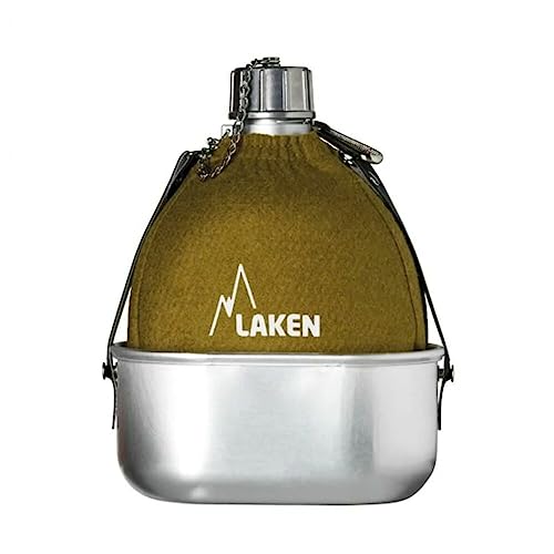 Laken 8412544001375 M10265-Aluminium-Trinkflasche, klassisch, für Erwachsene, Unisex, Khaki 112, 1 l