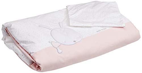 Petitpraia Schlafsack Sleepy Rosa für Kinderbett 60 - Füllung enthalten - Schlafsäcke