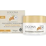 LOGONA Naturkosmetik Anti-Aging Gesichtscreme für reife Haut, Straffende Tagescreme mit veganer Formel, Mit Bio-Sanddorn und Hyaluron, age protection, 50 ml
