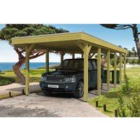 SKANHOLZ Einzelcarport »Friesland«, BxT: 314x860 cm