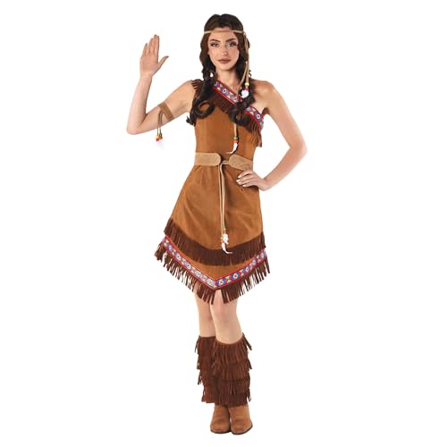 Fun Shack Indianer Kostüm Damen, Indianer Damen Kostüm, Indianer Kleid Damen, Indiana Kostüm Damen, Faschingskostüm Indianer Damen, Damen Indianer Kostüm, Karneval Kostüm Damen Indianer XXL